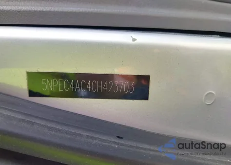 2012 Hyundai Sonata Se z USA, uszkodzony, nr VIN 5NPEC4AC4CH423703